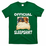 Dachshund Doxie Dog Sleep Pajamas Nightgown T-Shirt - Irish Green