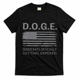 D.O.G.E Doge Democrats Getting Exposed T-Shirt - Black