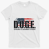 D.O.G.E Doge Department Of Government Efficiency Trump Elon T-Shirt - White