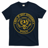 Dixiechick Doge Dept Of Govt Efficiency T-Shirt - Navy Blue