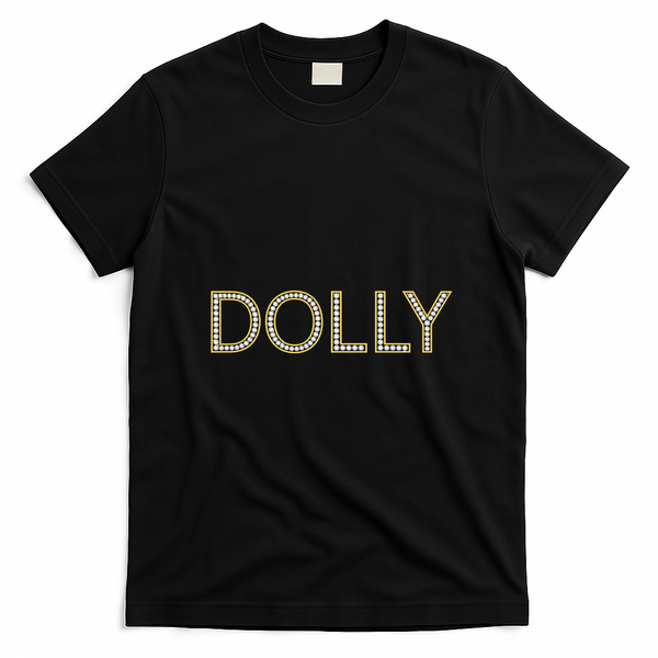 Dolly Diamonds Effect T-Shirt - Black