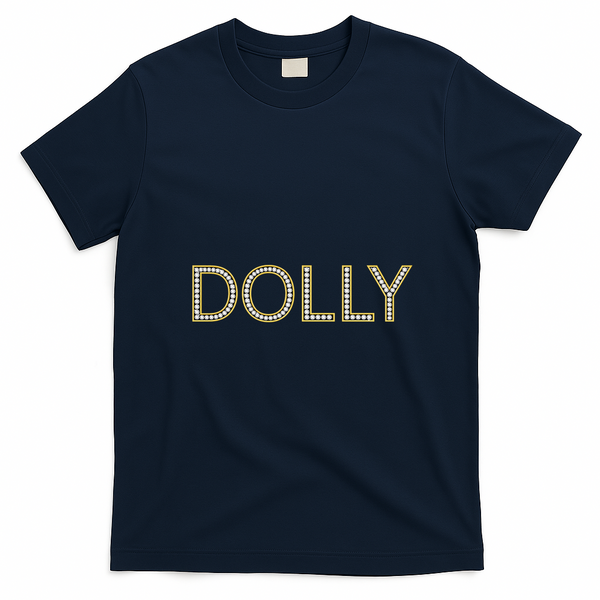 Dolly Diamonds Effect T-Shirt - Navy Blue