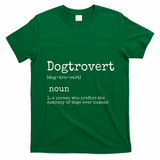 Dogtrovert Definition Funny Dog S T-Shirt - Irish Green