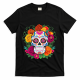Dia De Los Muertos Costume Day Of The Dead Sugar Skull T-Shirt - Black
