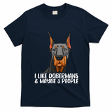 Doberman Dog Lover funny Doberman Lover T-Shirt - Navy Blue