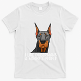 Doberman Dog Lover funny Doberman Lover T-Shirt - White