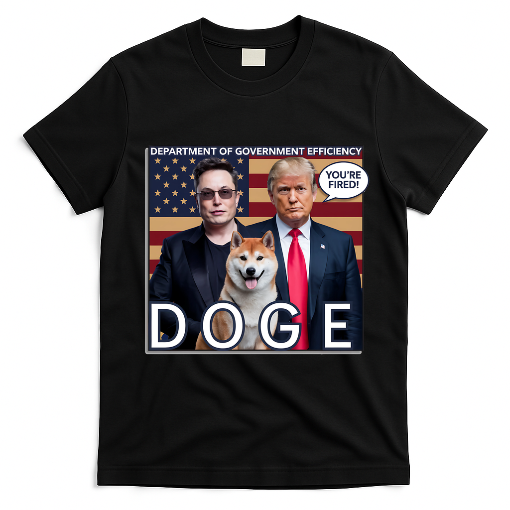 Doge Department Of Government Efficiency T-Shirt - Black