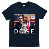 Doge Department Of Government Efficiency T-Shirt - Navy Blue