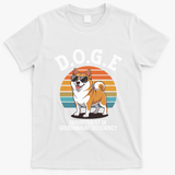 Doge Department Of Government Efficiency Cute Shiba Inu Dog T-Shirt - White