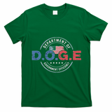 D.O.G.E. Department Of Government Efficiency Doge T-Shirt - Irish Green