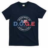 D.O.G.E. Department Of Government Efficiency Doge T-Shirt - Navy Blue