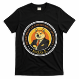 Doge Department Of Government Efficiency Doge Design T-Shirt - Black