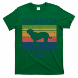 Dog Dalmatian Papa Vintage Dalmatian Dad T-Shirt - Irish Green