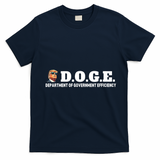 D.O.G.E. Doge Trump Department Of Government Efficiency T-Shirt - Navy Blue