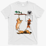 Dog, Funny Dog Tee, Dogs In Pocket, Dog Lover T-Shirt - White