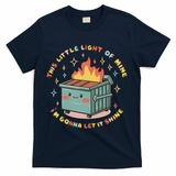 Dumpster Fire Light I'm Gonna Let It Shine Halloween T-Shirt - Navy
