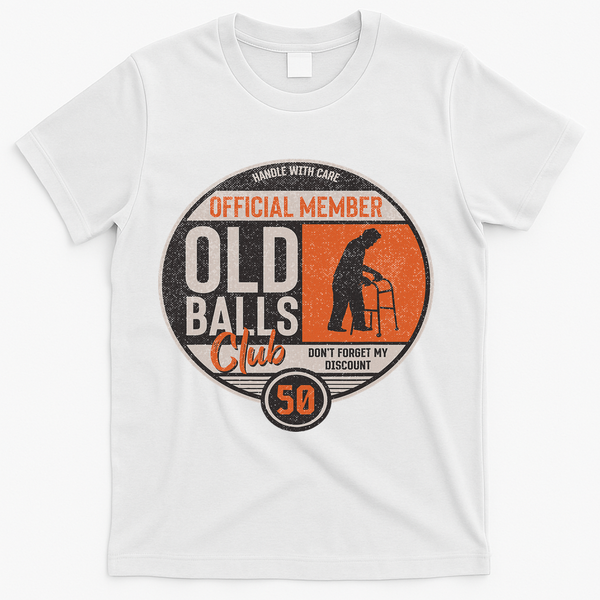 Don't Forget My Discount Funny Senior Citizen 50th Birthday T-Shirt - White