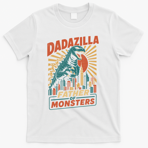 Dadazilla Father Of The Monsters T-Shirt - White