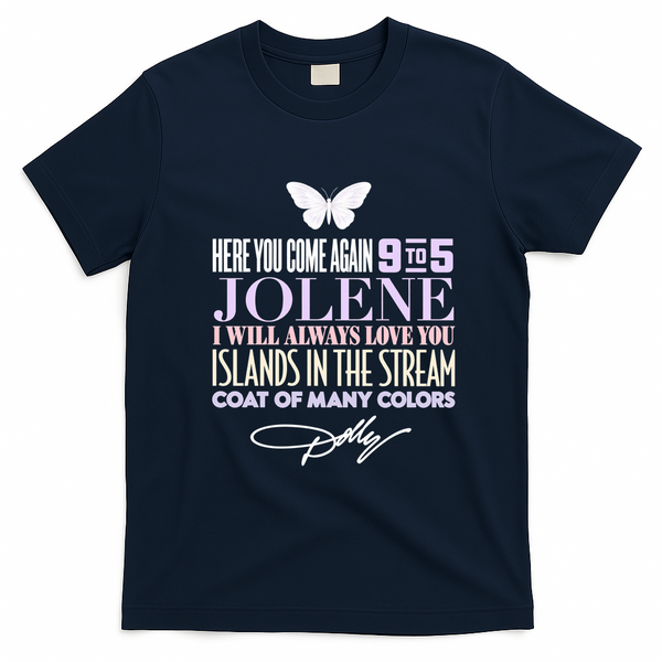 Dolly Greatest Hits T-Shirt - Navy Blue
