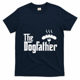 Dogfather Hot Dog Papa Bbq Grilling Grill Daddy T-Shirt - Navy Blue