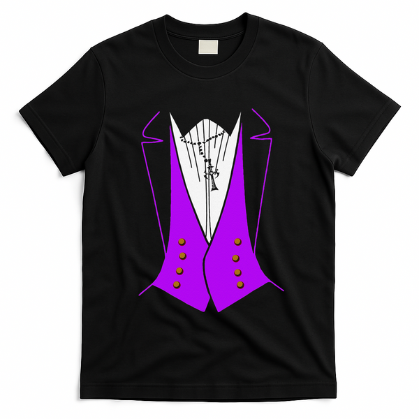 Dracula Halloween Tuxedo Costume Funny Party T-Shirt - Black