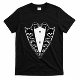 Dracula Halloween Tuxedo Costume Vlad Tepes T-Shirt - Black