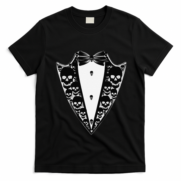 Dracula Halloween Tuxedo Costume Vlad Tepes T-Shirt - Black