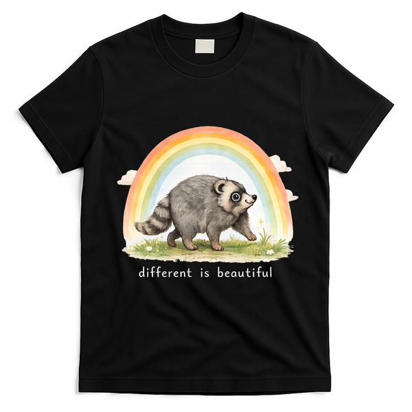 Different Is Beautiful Jimothy Viral Meme T-Shirt - Black