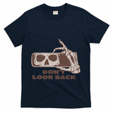 DonT Look Back Skeleton Car Mirror Transparent T-Shirt - Navy