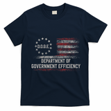 Doge Meme D.O.G.E. Department Of Government Efficiency T-Shirt - Navy Blue