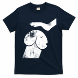 Dirty Mind Dog A Funny Dog Adult Humor Retro Vintage T-Shirt - Navy Blue