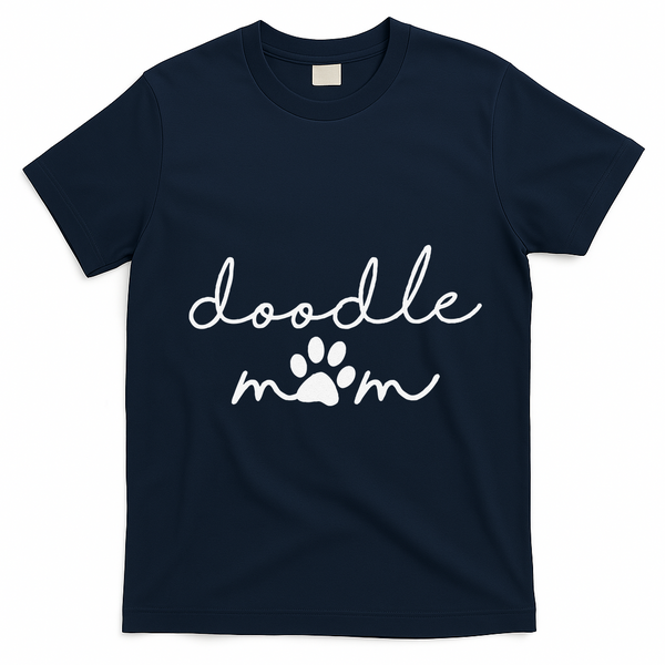 Doodle Mom Labradoodle Bernedoodle Goldendoodle Mama T-Shirt - Navy Blue
