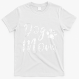 Dog Mom Vintage Distressed Design Funny Dog Paw T-Shirt - White