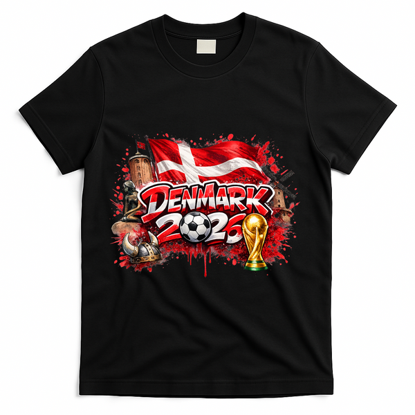 DENMARK North America Soccer Tournament 2026 T-Shirt - Black