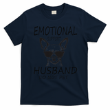 Do Not Pet Emotional Husband Support Funny Chihuahua Dog T-Shirt - Navy Blue