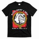 Damn Right I Bite Made In The USA Dog T-Shirt - Black