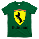 Dachshund Racing Yellow T-Shirt - Irish Green