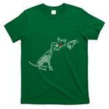 Dog Skeleton Boop Dog Funny Halloween Cool Gift T-Shirt - Green