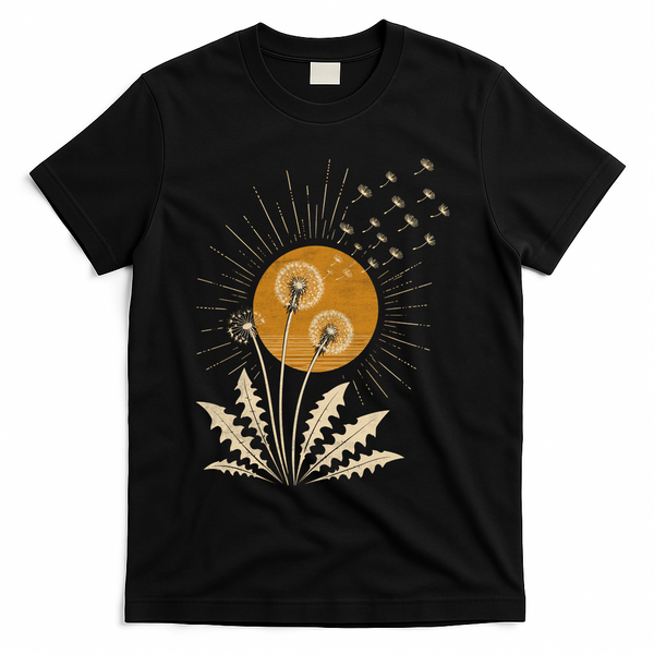 Dandelion Sun T-Shirt - Black