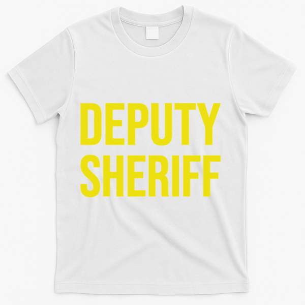 Deputy Sheriff Police Law Enforcement Uniform Costume T-Shirt - White
