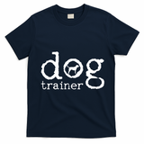 Dog School Trainer Labrador Golden Retriever T-Shirt - Navy Blue