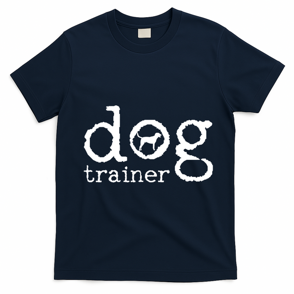 Dog School Trainer Labrador Golden Retriever T-Shirt - Navy Blue