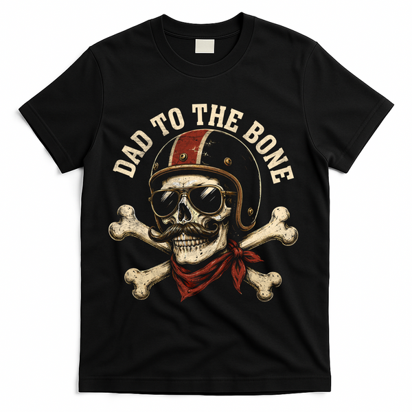 Dad To The Bone T-Shirt - Black