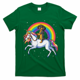 Dachshund Unicorn Space Galaxy Rainbow Dog T-Shirt - Irish Green