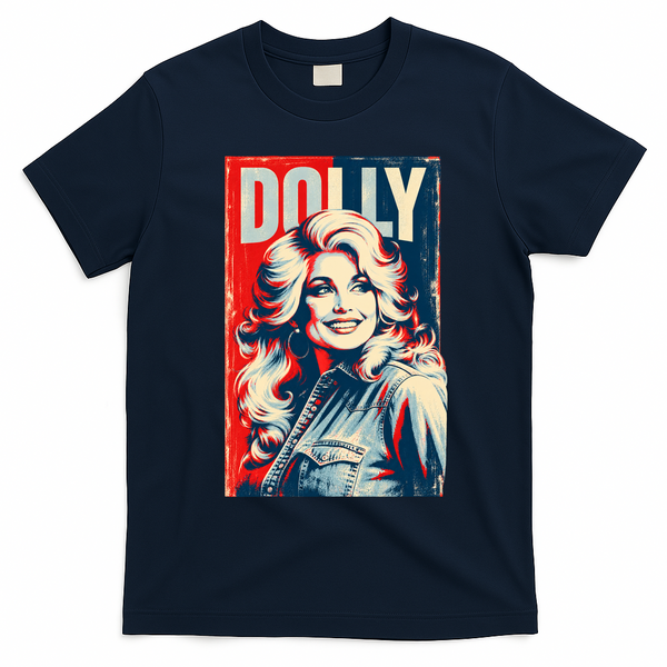 Dolly Vintage Tribute T-Shirt - Navy Blue