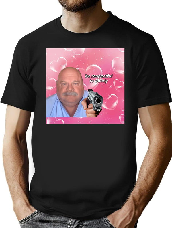 Daddy Winkle Bertram Be Respectful to Daddy Wow Yrs22 Classic Black T-Shirt - Black