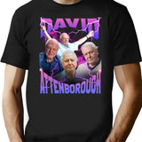 David Attenborough BBC Nature Documentary Lover Bootleg Rap Black T-Shirt - Black