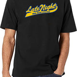 David Letterman Classic Logo Classic Tshirt1229 Essential Black T-Shirt - White