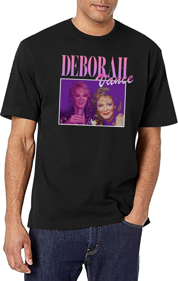 Deborah Vance Vintage 90S Black T-Shirt - White