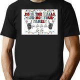 Deck The Halls And Not Your Family Black T-Shirt - Black